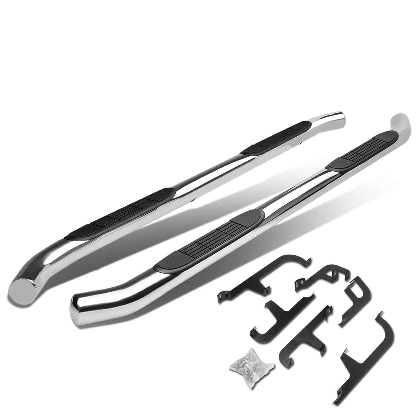 ESTRIBOS 3" - ROUND - STRAIGHT - 18-20 VOLKSWAGEN ATLAS - SILVER