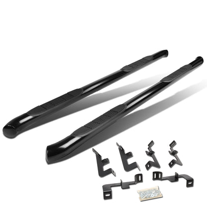ESTRIBOS 3" - ROUND - STRAIGHT - 18-20 JEEP WRANGLER JL 4DR - BLACK