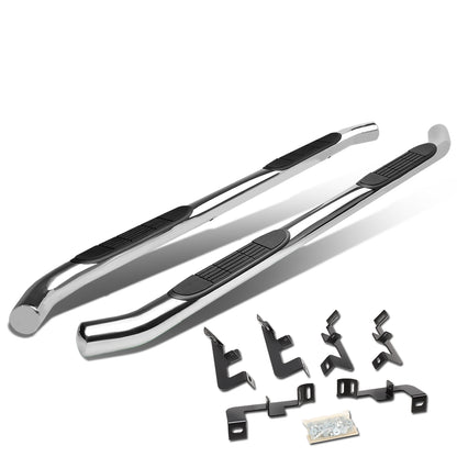 ESTRIBOS 3" - ROUND - STRAIGHT - 18-20 JEEP WRANGLER JL 4DR - SILVER