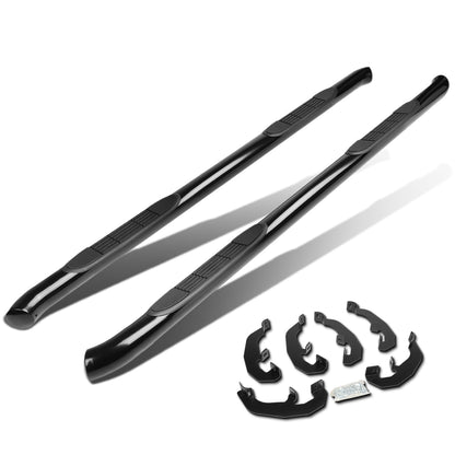 ESTRIBOS 3" - 45 DEG - 19-20 CHEVY SILVERADO 1500, GMC SIERRA 1500 / 2020 CHEVY SILVERADO 2500HD, SILVERADO 3500HD, GMC SIERRA 2500HD, SIERRA 3500HD - CREW CAB - BLACK