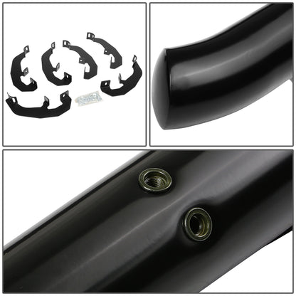 ESTRIBOS 3" - 45 DEG - 19-20 CHEVY SILVERADO 1500, GMC SIERRA 1500 / 2020 CHEVY SILVERADO 2500HD, SILVERADO 3500HD, GMC SIERRA 2500HD, SIERRA 3500HD - CREW CAB - BLACK