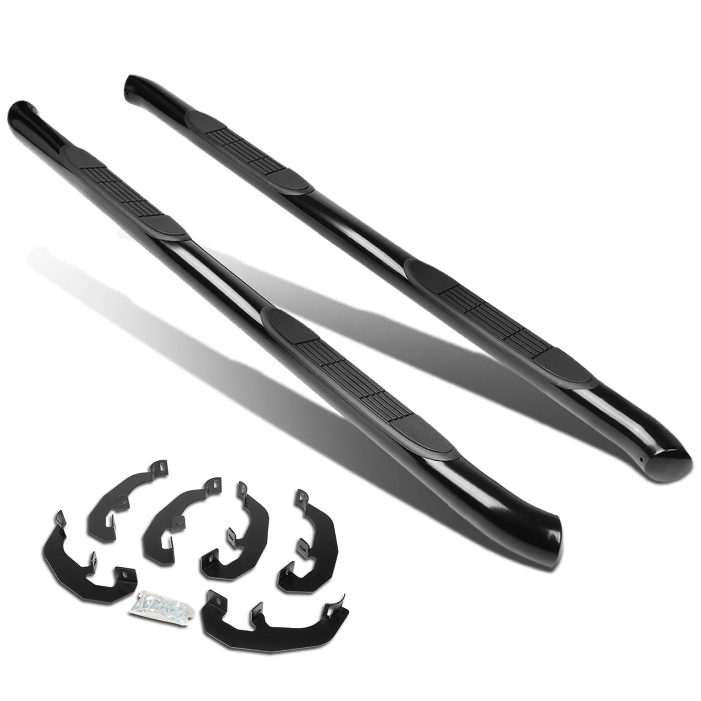 ESTRIBOS 3" - 45 DEG - 19-20 CHEVY SILVERADO 1500, GMC SIERRA 1500 / 2020 CHEVY SILVERADO 2500HD, SILVERADO 3500HD, GMC SIERRA 2500HD, SIERRA 3500HD - EXTENDED CAB - BLACK