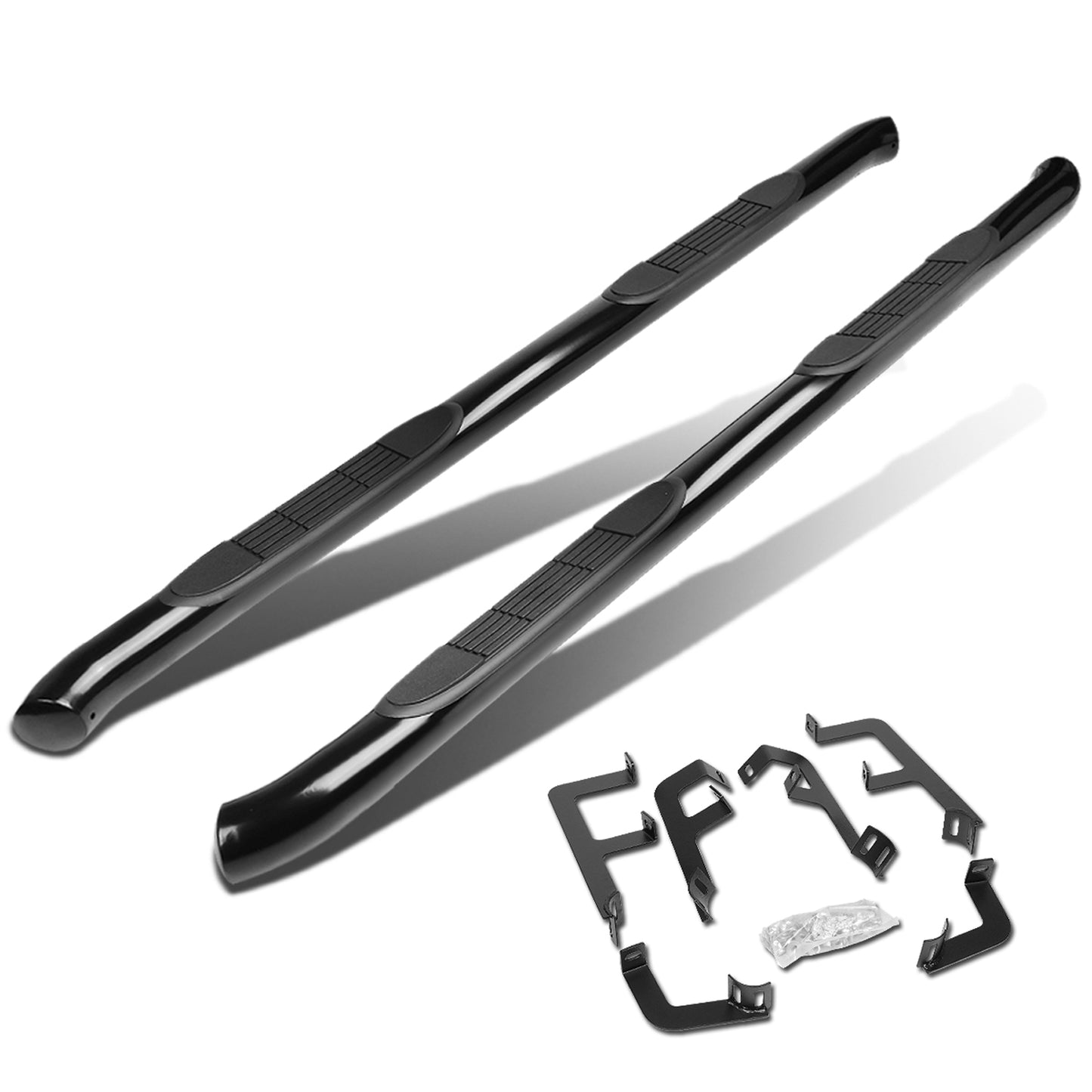 ESTRIBOS 3" - ROUND - STRAIGHT - 19-20 TOYOTA RAV4 - BLACK