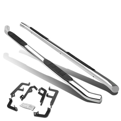 ESTRIBOS 3" - ROUND - STRAIGHT - 19-20 TOYOTA RAV4 - SILVER