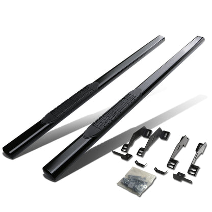 ESTRIBOS 4" - OVAL - STRAIGHT - 88-99 CHEVY C/K PICK-UP - EXTENDED CAB - BLACK