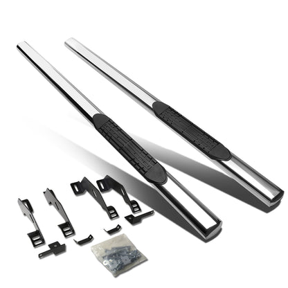 ESTRIBOS 4" - OVAL - STRAIGHT - 88-99 CHEVY C/K PICK-UP - EXTENDED CAB - SILVER