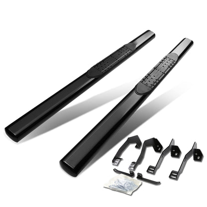 ESTRIBOS 4" - OVAL - STRAIGHT - 02-08 DODGE RAM 1500 / 03-09 DODGE RAM 2500, 3500 - REGULAR CAB - BLACK