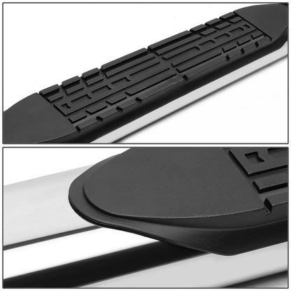 ESTRIBOS 4" - OVAL - STRAIGHT - 04-14 FORD F-150 - SUPER CAB - SILVER