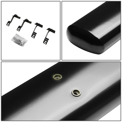 ESTRIBOS 4" - OVAL - STRAIGHT - 15-18 FORD F-150 - EXTENDED CAB - BLACK