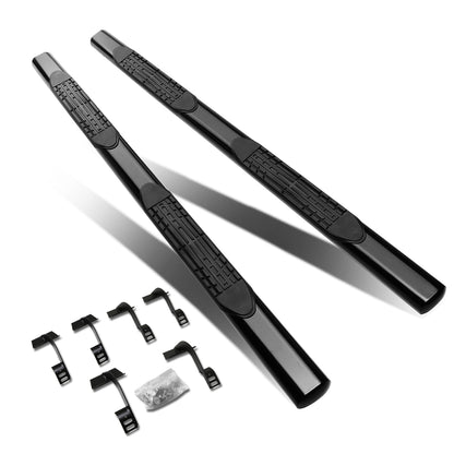 ESTRIBOS 4" - OVAL - STRAIGHT - 15-18 FORD F-150 - CREW CAB - BLACK