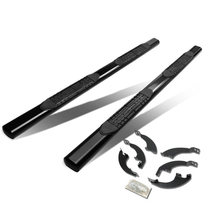 ESTRIBOS 4" - OVAL - STRAIGHT - 17-18 HONDA RIDGELINE / 16-18 HONDA PILOT - BLACK