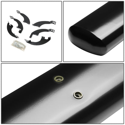 ESTRIBOS 4" - OVAL - STRAIGHT - 17-18 HONDA RIDGELINE / 16-18 HONDA PILOT - BLACK