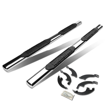 ESTRIBOS 4" - OVAL - STRAIGHT - 17-18 HONDA RIDGELINE / 16-18 HONDA PILOT - SILVER