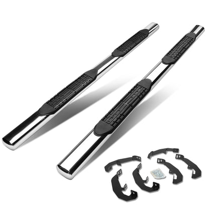 ESTRIBOS 4" - OVAL - STRAIGHT - 19-20 CHEVY SILVERADO - CREW CAB - SILVER