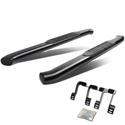 ESTRIBOS 4" - OVAL - 45 DEG - 11-16 RAM 1500, 2500, 3500 / 2010 DODGE RAM 2500, 3500 / 09-10 DODGE RAM 1500 - REGULAR CAB - BLACK