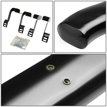 ESTRIBOS 4" - OVAL - 45 DEG - 11-16 RAM 1500, 2500, 3500 / 2010 DODGE RAM 2500, 3500 / 09-10 DODGE RAM 1500 - REGULAR CAB - BLACK