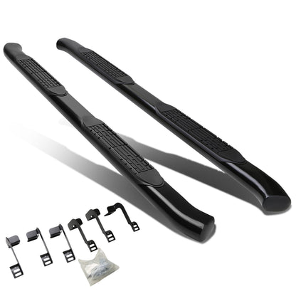 ESTRIBOS 4" - OVAL - 45 DEG - 11-16 RAM 1500, 2500, 3500 / 2010 DODGE RAM 2500, 3500 / 09-10 DODGE RAM 1500 - QUAD CAB - BLACK