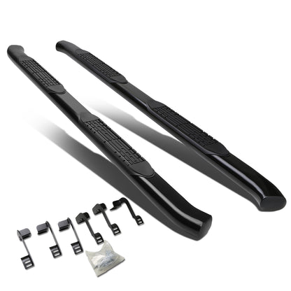 ESTRIBOS 4" - OVAL - 45 DEG - 11-16 RAM 1500, 2500, 3500 / 2010 DODGE RAM 2500, 3500 / 09-10 DODGE RAM 1500 - CREW CAB - BLACK