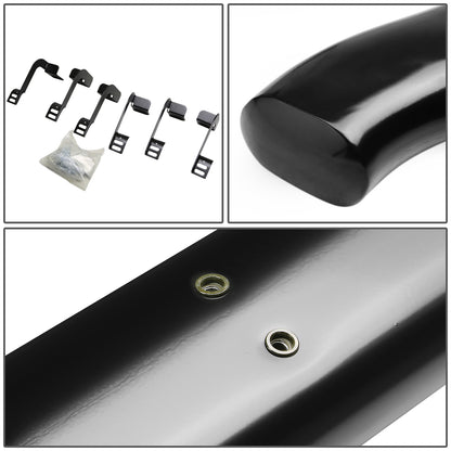 ESTRIBOS 4" - OVAL - 45 DEG - 11-16 RAM 1500, 2500, 3500 / 2010 DODGE RAM 2500, 3500 / 09-10 DODGE RAM 1500 - CREW CAB - BLACK