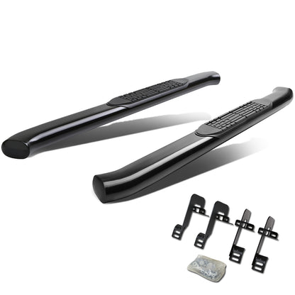 ESTRIBOS 4" - OVAL - 45 DEG - 04-14 FORD F-150 - REGULAR CAB - BLACK