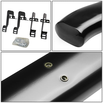 ESTRIBOS 4" - OVAL - 45 DEG - 04-14 FORD F-150 - REGULAR CAB - BLACK