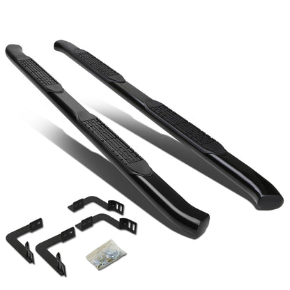 ESTRIBOS 4" - OVAL - 45 DEG - 05-16 NISSAN FRONTIER / 09-12 SUZUKI EQUATOR - CREW CAB - BLACK