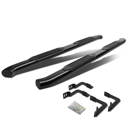 ESTRIBOS 4" - OVAL - 45 DEG - 05-16 NISSAN FRONTIER / 09-12 SUZUKI EQUATOR - CREW CAB - BLACK