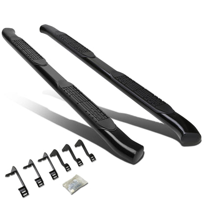 ESTRIBOS 4" - OVAL - 45 DEG - 04-15 NISSAN TITAN - KING CAB - BLACK