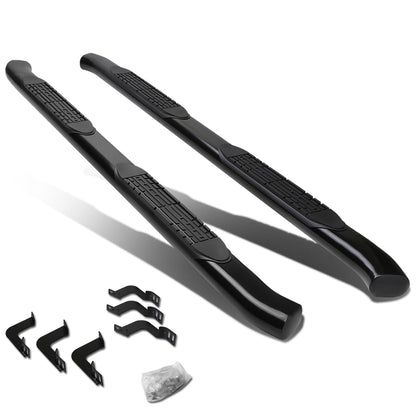 ESTRIBOS 4" - OVAL - 45 DEG - 07-17 TOYOTA TUNDRA - CREW MAX - BLACK