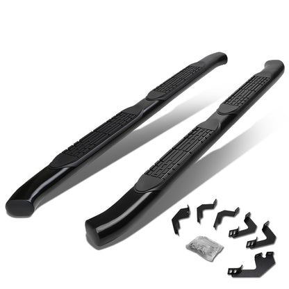 ESTRIBOS 4" - OVAL - 45 DEG - 05-15 TOYOTA TACOMA - ACCESS CAB - BLACK