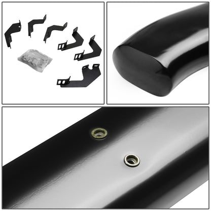 ESTRIBOS 4" - OVAL - 45 DEG - 05-15 TOYOTA TACOMA - ACCESS CAB - BLACK