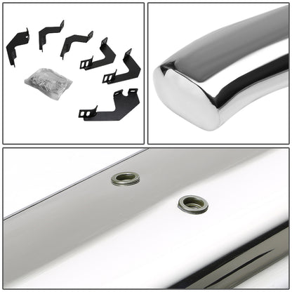 ESTRIBOS 4" - OVAL - 45 DEG - 05-15 TOYOTA TACOMA - ACCESS CAB - SILVER
