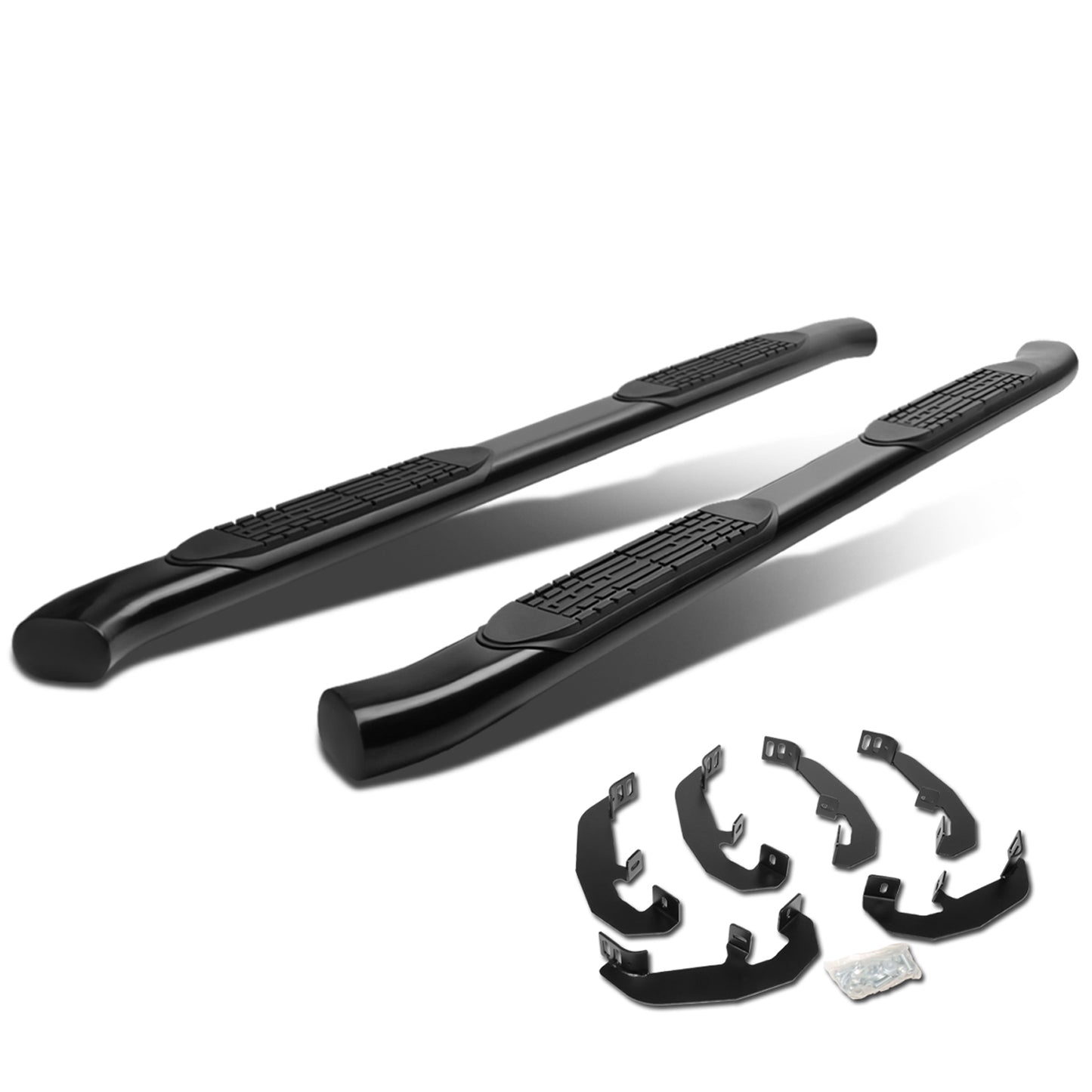 ESTRIBOS 4" - OVAL - 19-20 CHEVY SILVERADO - EXTENDED CAB - BLACK