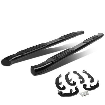 ESTRIBOS 4" - OVAL - 19-20 CHEVY SILVERADO - EXTENDED CAB - BLACK