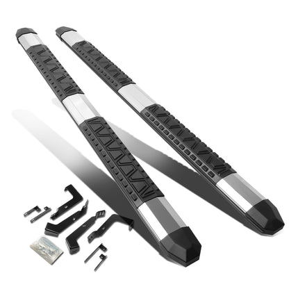 ESTRIBOS 5" - EXTRUDED STEP BOARD - STRAIGHT - 02-08 DODGE RAM 1500 / 03-09 DODGE RAM 2500, 3500 - CREW CAB - METALLIC / BLACK