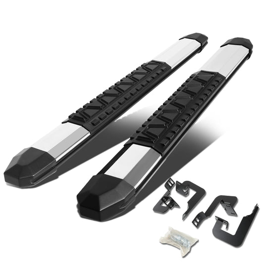ESTRIBOS 5" - EXTRUDED STEP BOARD - STRAIGHT - 04-14 FORD F-150 - STANDARD CAB - METALLIC / BLACK