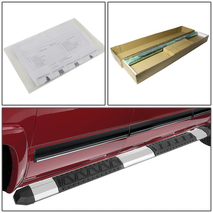 ESTRIBOS 5" - EXTRUDED STEP BOARD - STRAIGHT - 04-14 FORD F-150 - EXTENDED CAB - METALLIC / BLACK