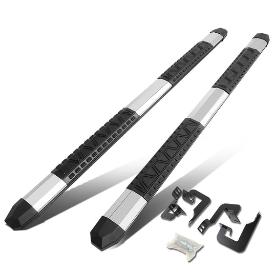 ESTRIBOS 5" - EXTRUDED STEP BOARD - STRAIGHT - 04-14 FORD F-150 - CREW CAB - METALLIC / BLACK