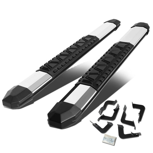 ESTRIBOS 5" - EXTRUDED STEP BOARD - STRAIGHT - 07-17 TOYOTA TUNDRA - STANDARD CAB - METALLIC / BLACK