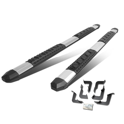 ESTRIBOS 5" - EXTRUDED STEP BOARD - STRAIGHT - 07-18 TOYOTA TUNDRA - CREW MAX - METALLIC / BLACK
