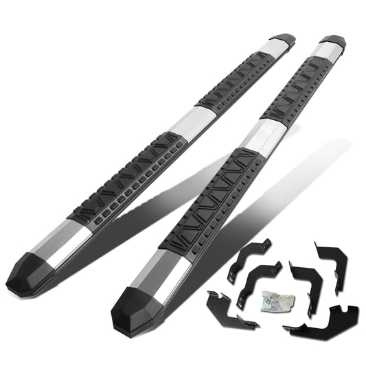 ESTRIBOS 5" - EXTRUDED STEP BOARD - STRAIGHT - 05-18 TOYOTA TACOMA - EXTENDED CAB - METALLIC / BLACK