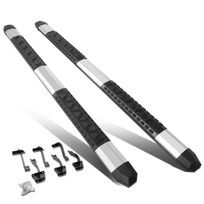 ESTRIBOS 5" - EXTRUDED STEP BOARD - STRAIGHT - 15-18 FORD F-150 - CREW CAB - METALLIC / BLACK