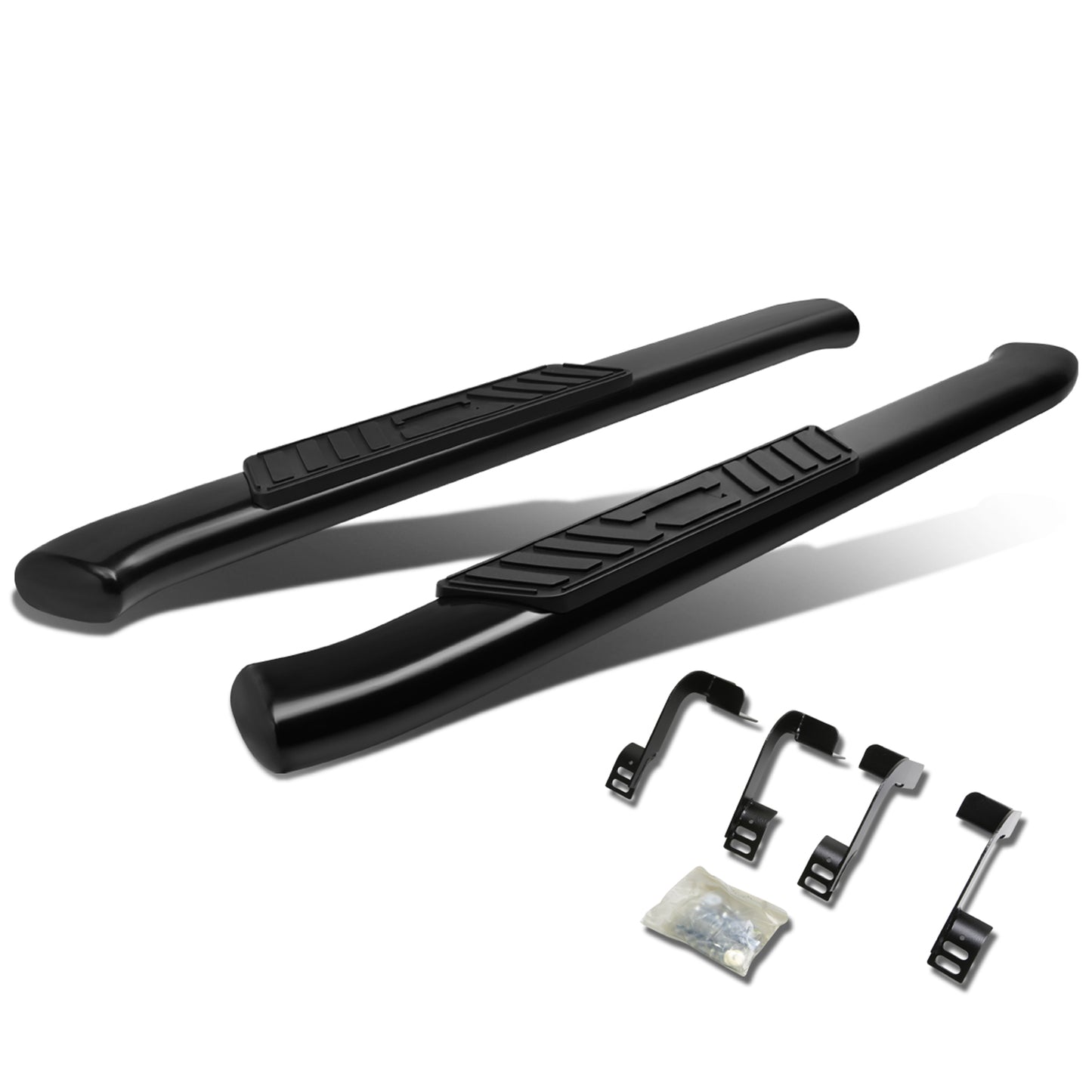 ESTRIBOS 5" - OVAL - 45 DEG - 11-16 RAM 1500, 2500, 3500 / 2010 DODGE RAM 2500, 3500 / 09-10 DODGE RAM 1500 - REGULAR CAB - BLACK