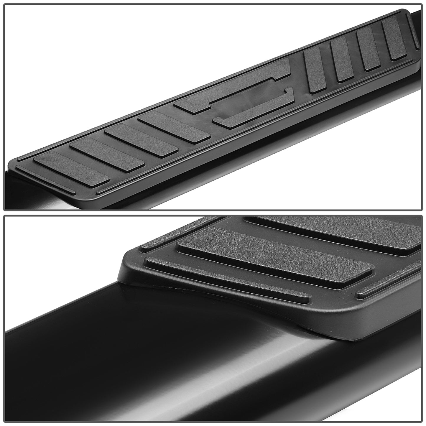 ESTRIBOS 5" - OVAL - 45 DEG - 11-16 RAM 1500, 2500, 3500 / 2010 DODGE RAM 2500, 3500 / 09-10 DODGE RAM 1500 - REGULAR CAB - BLACK