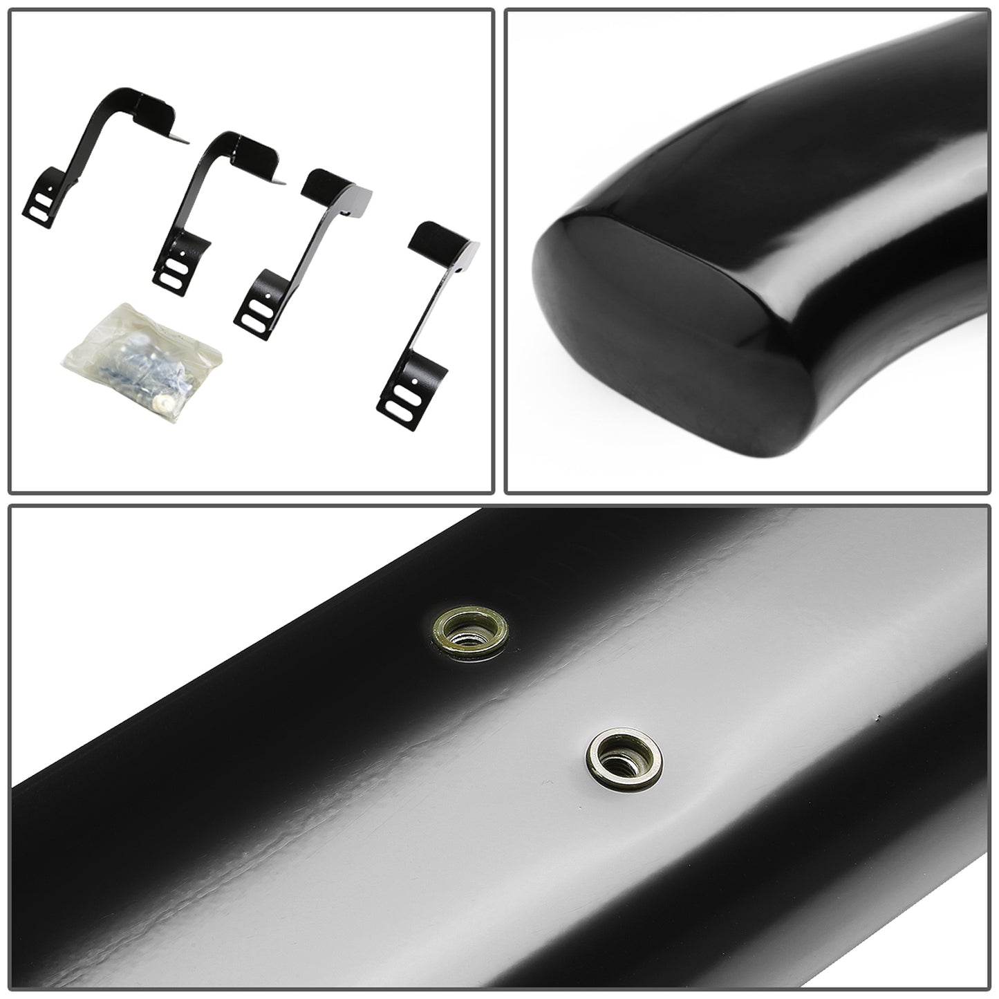 ESTRIBOS 5" - OVAL - 45 DEG - 11-16 RAM 1500, 2500, 3500 / 2010 DODGE RAM 2500, 3500 / 09-10 DODGE RAM 1500 - REGULAR CAB - BLACK