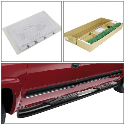 ESTRIBOS 5" - OVAL - 45 DEG - 11-16 RAM 1500, 2500, 3500 / 2010 DODGE RAM 2500, 3500 / 09-10 DODGE RAM 1500 - CREW CAB - BLACK