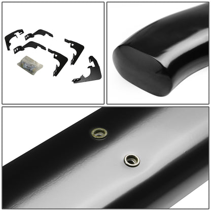 ESTRIBOS 5" - OVAL - 45 DEG - 15-24 CHEVY COLORADO, GMC CANYON - EXTENDED CAB - BLACK