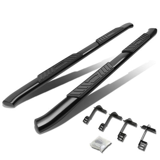 ESTRIBOS 5" - OVAL - 45 DEG - 15-16 FORD F-150 - SUPER CAB - BLACK