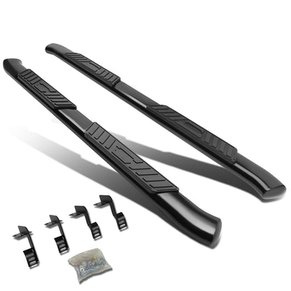 ESTRIBOS 5" - OVAL - 45 DEG - 99-16 FORD F-250, F-350 SUPER DUTY - SUPER CAB - BLACK