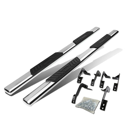 ESTRIBOS 5" - OVAL - STRAIGHT - 11-16 RAM 1500, 2500, 3500 / 2010 DODGE RAM 2500, 3500 / 09-10 DODGE RAM 1500 - CREW CAB - SILVER